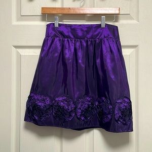 Deep Purple Flower Skirt